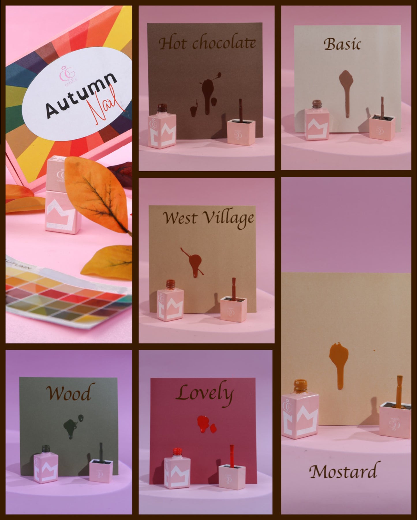 Set 6 gel armocromia- palette autunno