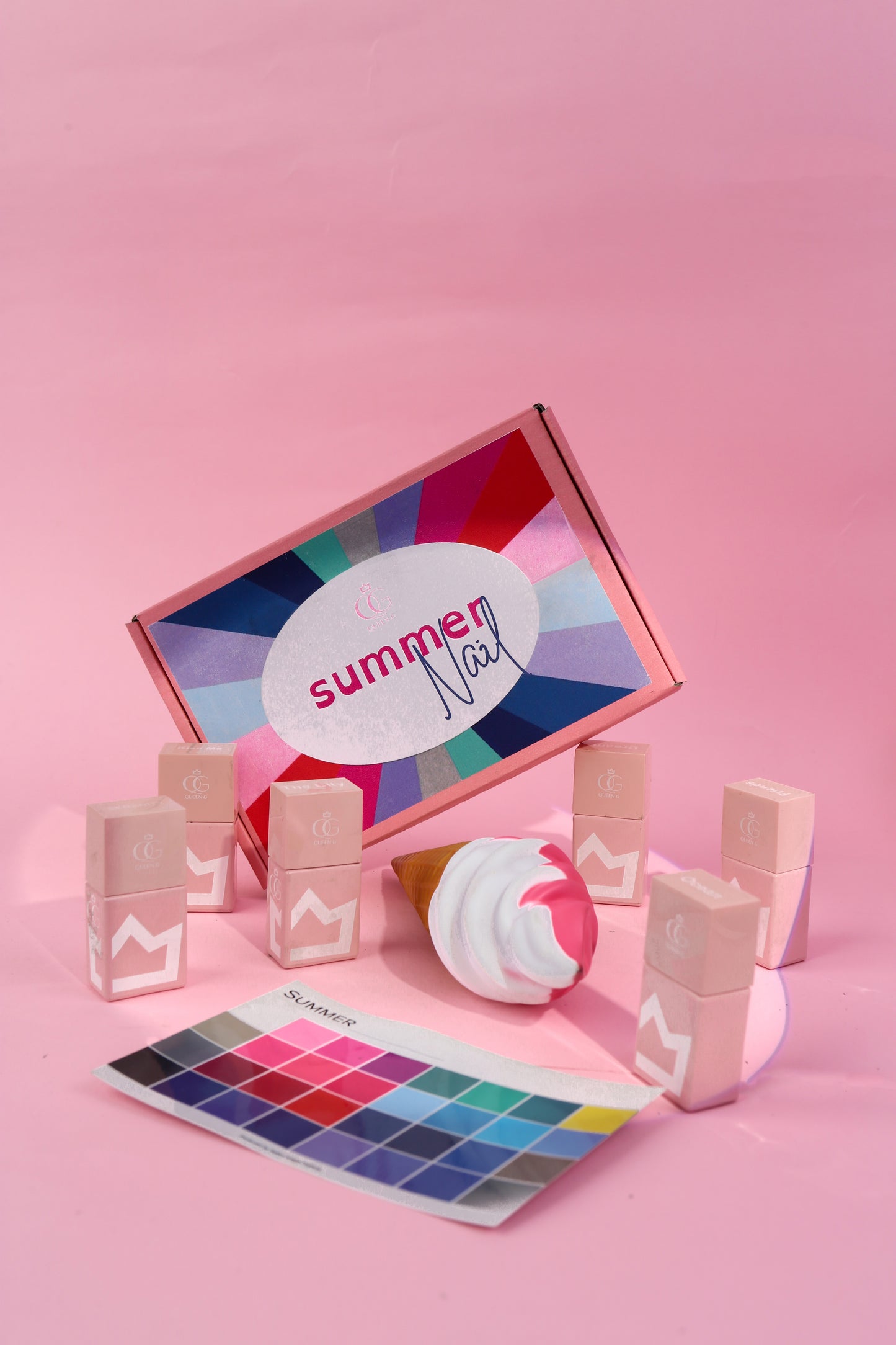 Set 6 gel unghie - palette estate