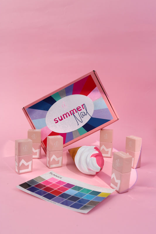 Set 6 gel unghie - palette estate